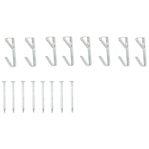 Prosource Picture Hanger, 5 lb, Steel, Zinc, Zinc, Nail-In Mounting - PH-121005-PS