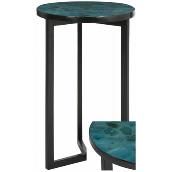 Safavieh Zaira End Table- Turquoise - 26.4 x 2.8 x 16.1 in. - TRB1000G