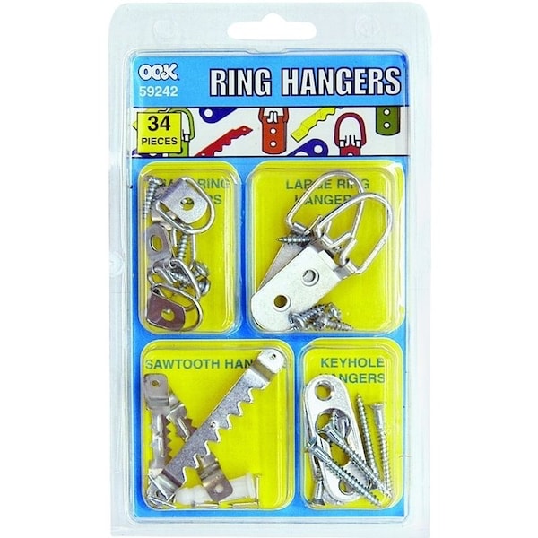 Hillman Picture Hanger Kit, Steel, Zinc - 59242