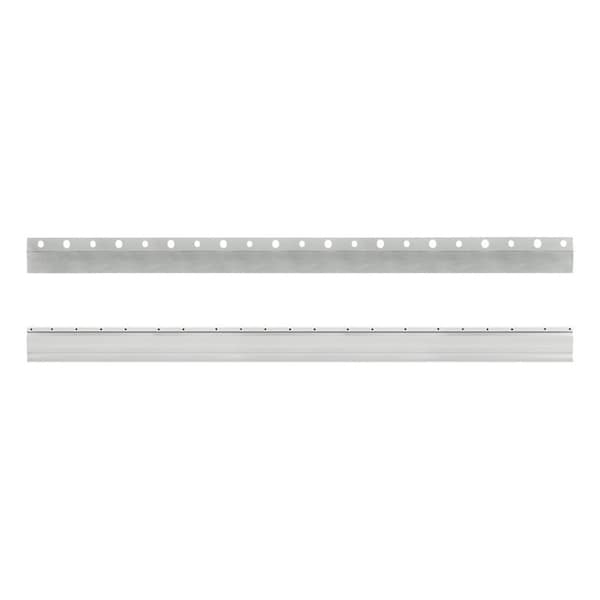National Hardware Apartment Hanger, 150 lb, Aluminum, Mill, 516 in Opening, 12 in Projection, Screw Mounting - N260-122
