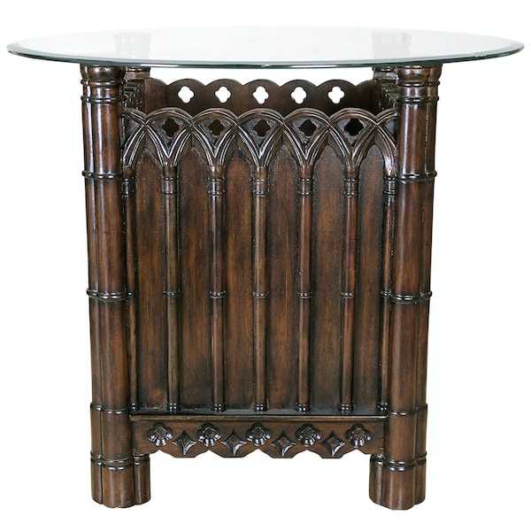Design Toscano Rectangular 27 in W, 27 in L, 23 in H, Mahogany, Brown - AF504