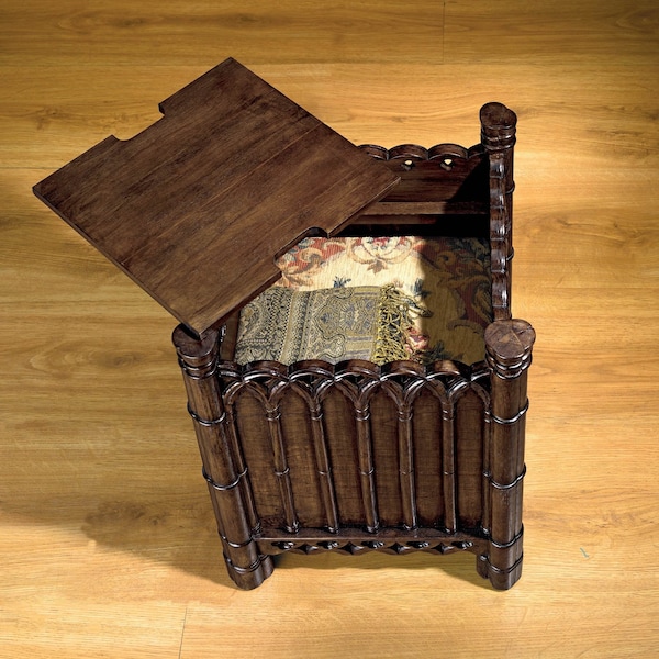 Design Toscano Rectangular 27 in W, 27 in L, 23 in H, Mahogany, Brown - AF504