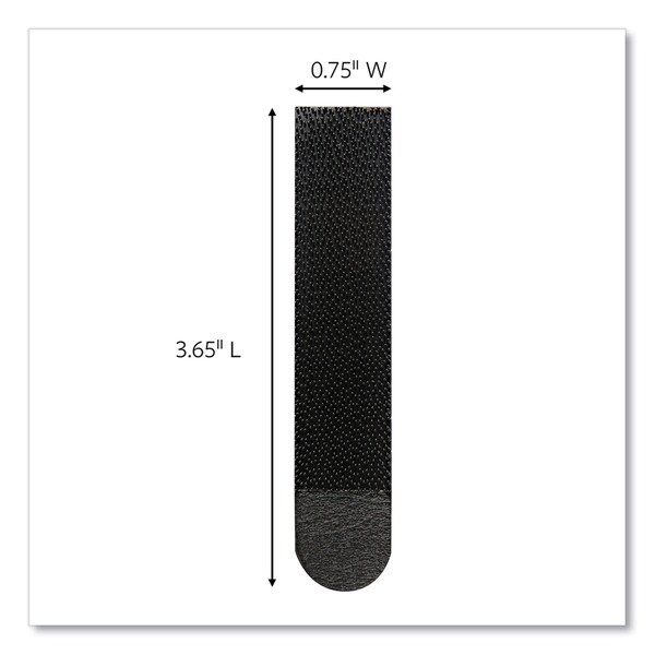 Command Picture Hanging Strips, Removable, Holds Up to 4 lbs per Pair, 0.75 x 3.65, Black, 4PK - 17206BLK