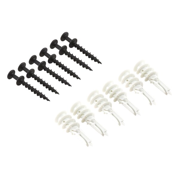 Hangman Products Hangman Bear Claw White Self-Drilling Wall Hangers w/Anchors 100 lb 6 each - BCDSS6