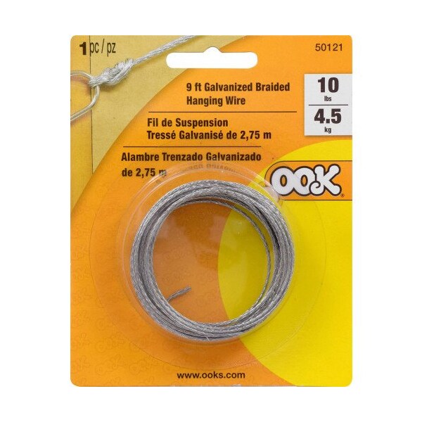 Hillman OOK 9 ft. L Galvanized Steel 1 Ga. Picture Hanging Cord, PK12 - 534628