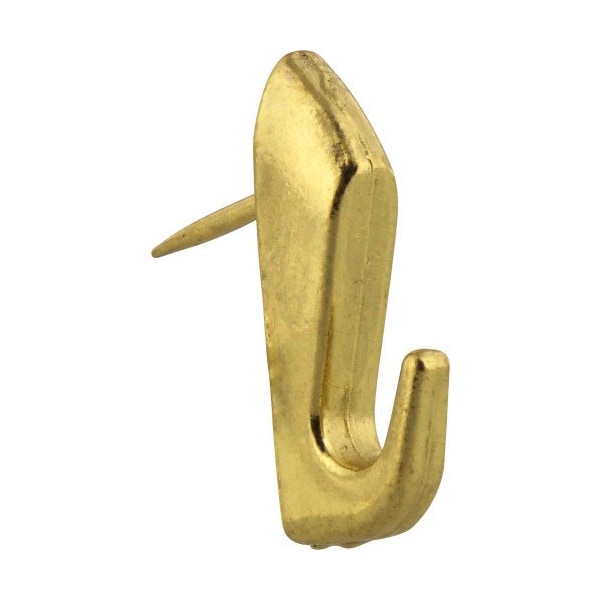 Hillman HILLMAN Brass-Plated Gold Push Pin Picture Hanger 20 lb 4 pk - 122208
