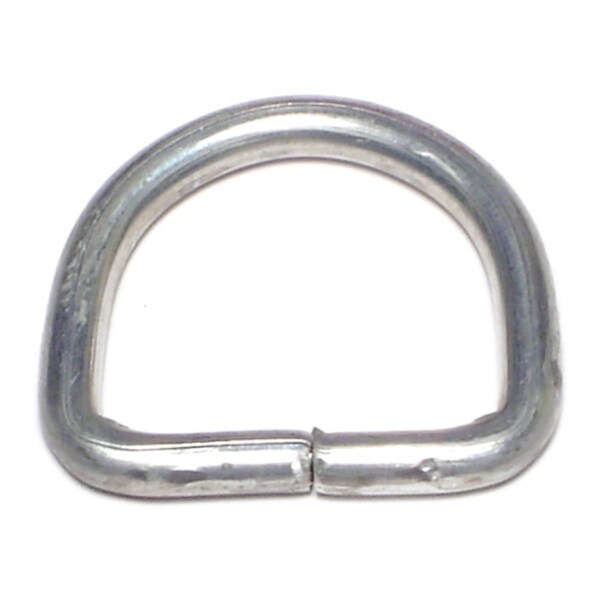 Midwest Fastener 5/32" x 7/8" Zinc Plated Steel D-Rings 15PK - 68623