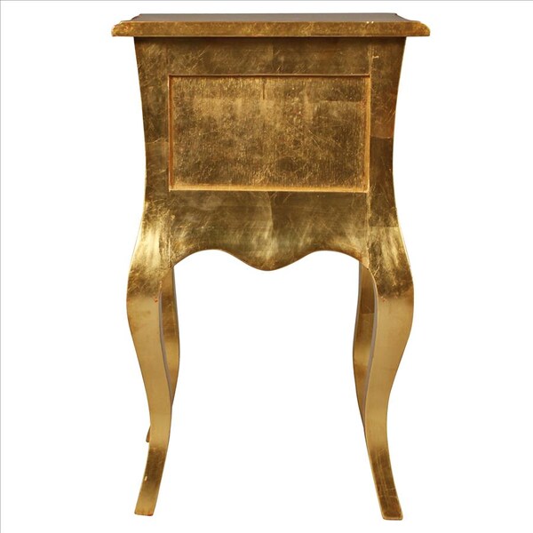 Design Toscano Hayworth Gilded Mahogany Side Table, PK 2 - AF957658