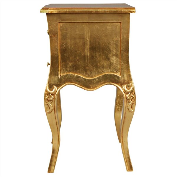 Design Toscano Hayworth Gilded Mahogany Side Table, PK 2 - AF957658