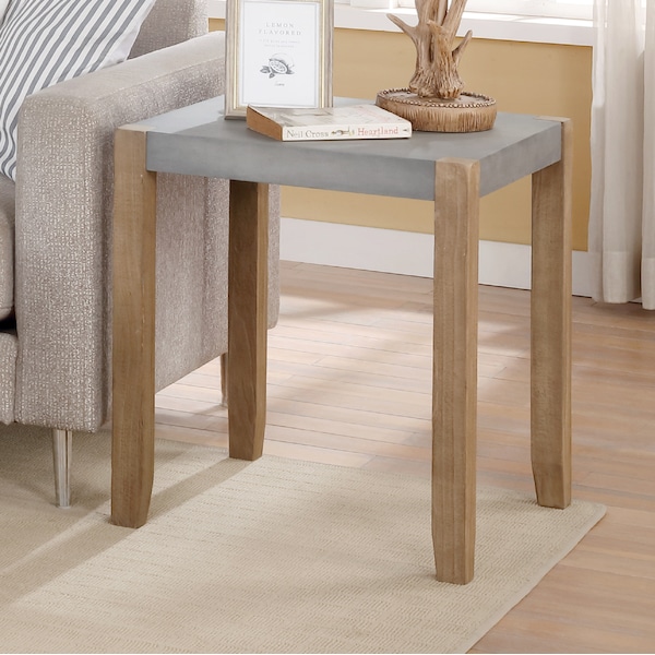 Alaterre Furniture 21 W, 21 L, 24 H, MDF, Concrete Gray - ANNP0171