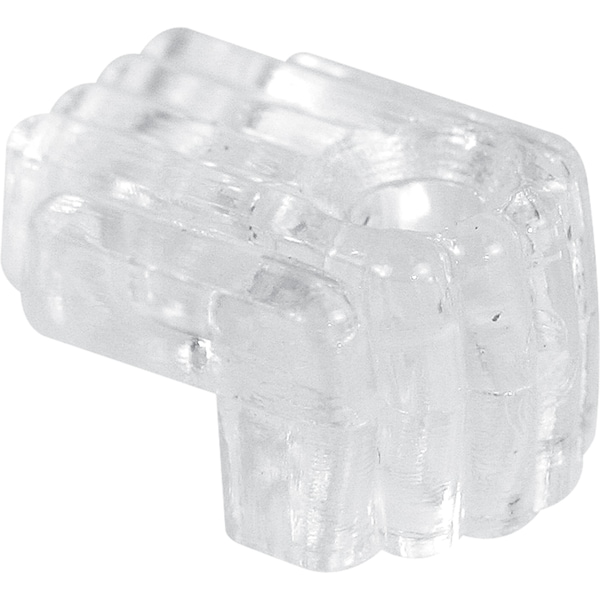 Prime-Line 1/4 in., Clear Acrylic Mirror Clip with Screw and Anchor 6 Pack - U 9003