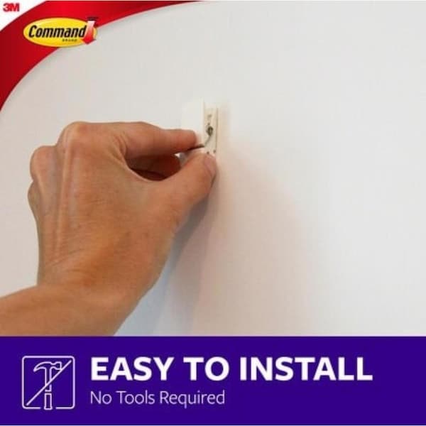 3M 3M Command Adjustables White Small Picture Hanging Strips 1 oz 20 pk - 17889Q-8ES