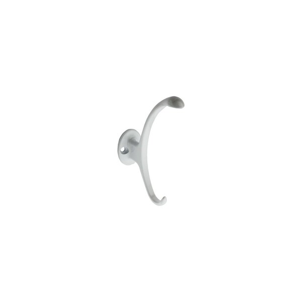 National Hardware V8008 Garment Hook, 2-Hook, Zinc White - N806-810