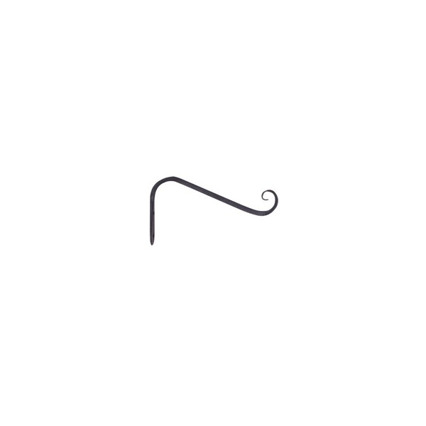 Green Thumb Hanging Plant Hook, Angled, Black, 5-In. - 89405GT