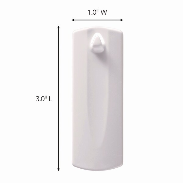 Command Sawtooth Picture Hanger, One Hanger, Two Strips, White, Supports 4 lbs - 17040