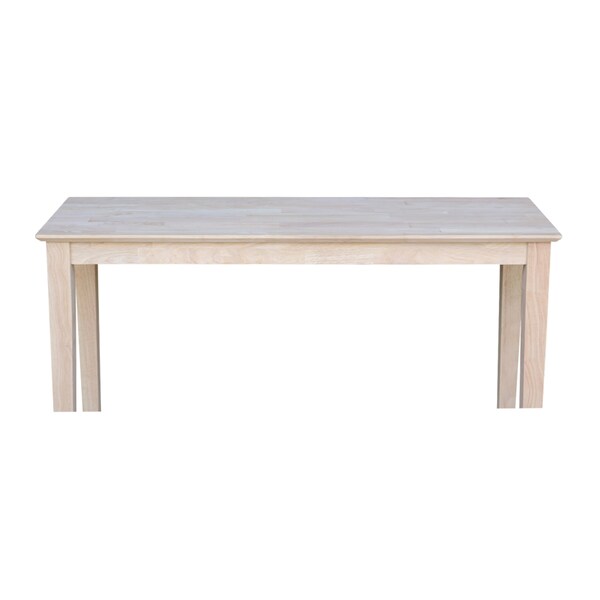 International Concepts Rectangle Shaker Console Table Standard Length, 48 in W, 16 in L, 30 in H, Wood, Unfinished - OT-9S