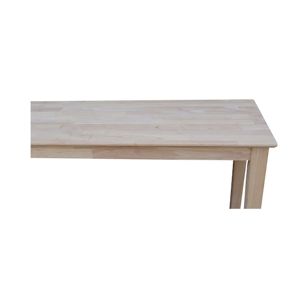 International Concepts Rectangle Shaker Console Table Extended Length, 60 in W, 16 in L, 30 in H, Wood, Unfinished - OT-696789