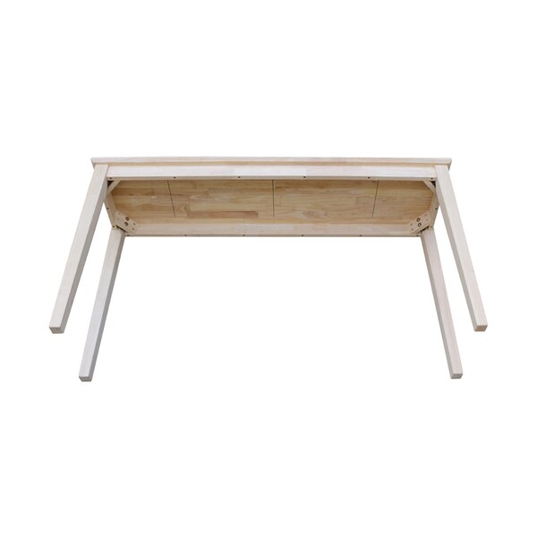 International Concepts Rectangle Shaker Console Table Extended Length, 60 in W, 16 in L, 30 in H, Wood, Unfinished - OT-696789
