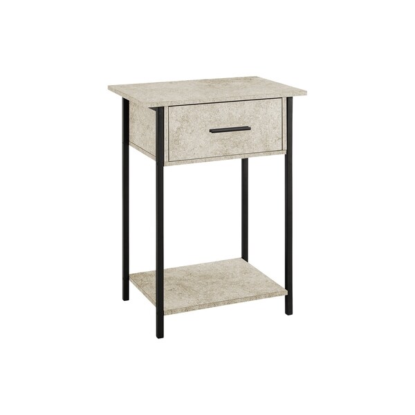 Monarch Specialties Rectangle 2 Tier Accent Table, 24 in W, 18 in L, 11.75 in H - I 3818
