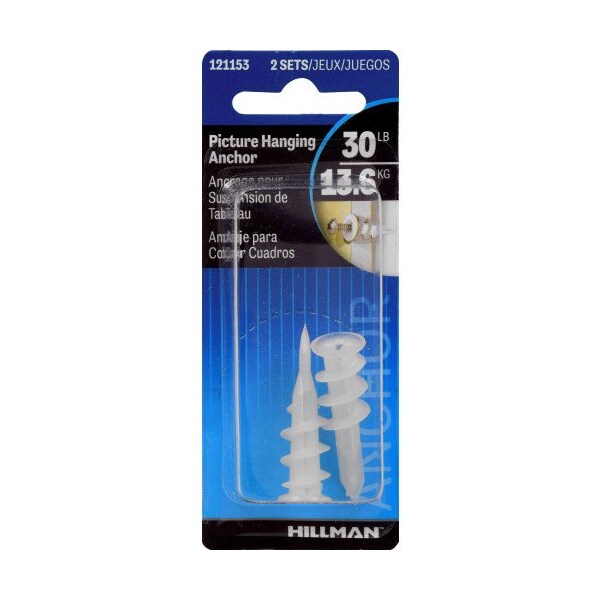 Hillman HILLMAN Large Picture Hanger 2 pk - 121153