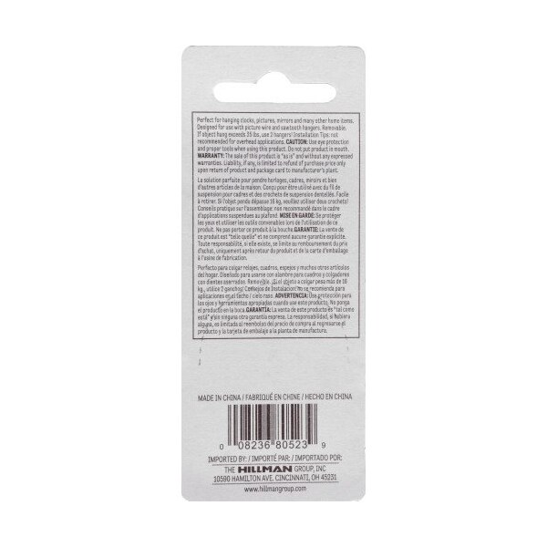Hillman HILLMAN Large Picture Hanger 2 pk - 121153