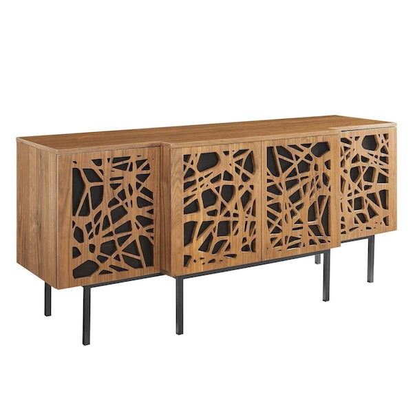 Modway Furniture 32 x 73 x 23.5 in. Telluride Sideboard, Walnut - EEI-4770-WAL