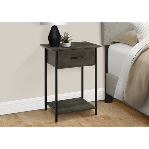 Monarch Specialties Rectangle 2 Tier Accent Table, 24 in W, 18 in L, 11.75 in H - I 3815