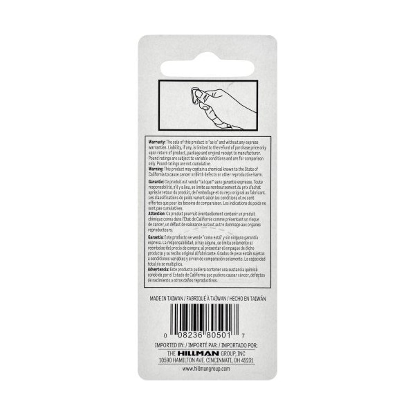 Hillman HILLMAN Antique Brass Push Pin Picture Hanger 10 lb 3 pk - 122261