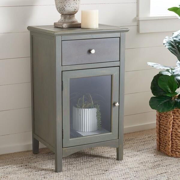 Safavieh Ziva End Table- French Grey - 30.1 x 15 x 17.9 in. - AMH6630A