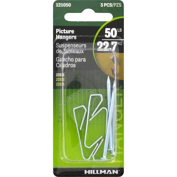 Dr. Pet 50 lbs AnchorWire Silver Conventional Picture Hanger, 30PK - DR3305281
