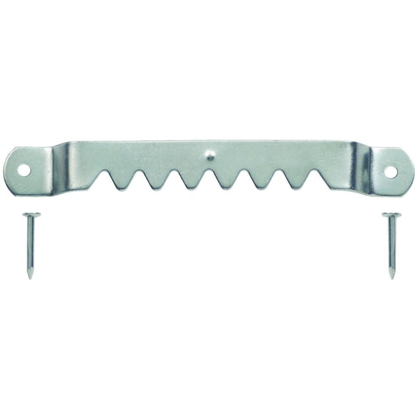 Ook Sawtooth Hanger, 20 lb, Steel, Brushed Nickel - - 50203