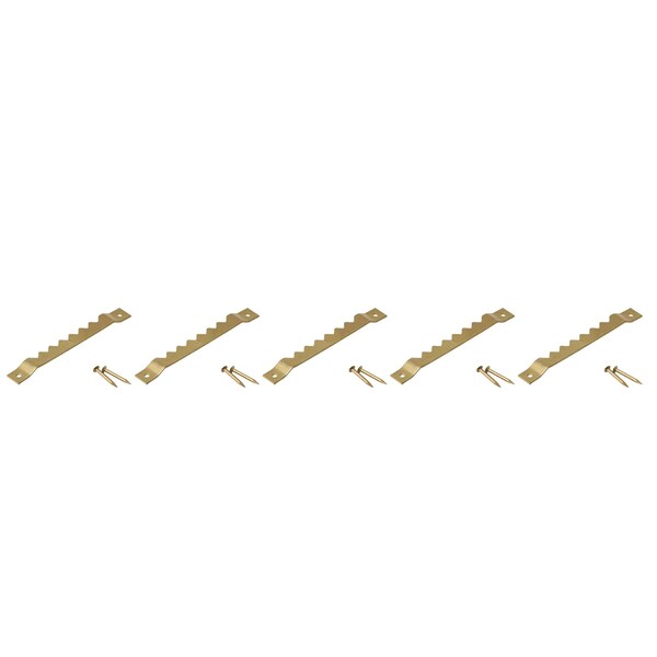 National Hardware V2538 Large Leveling Hanger Brass Finish, 5PK - N260182