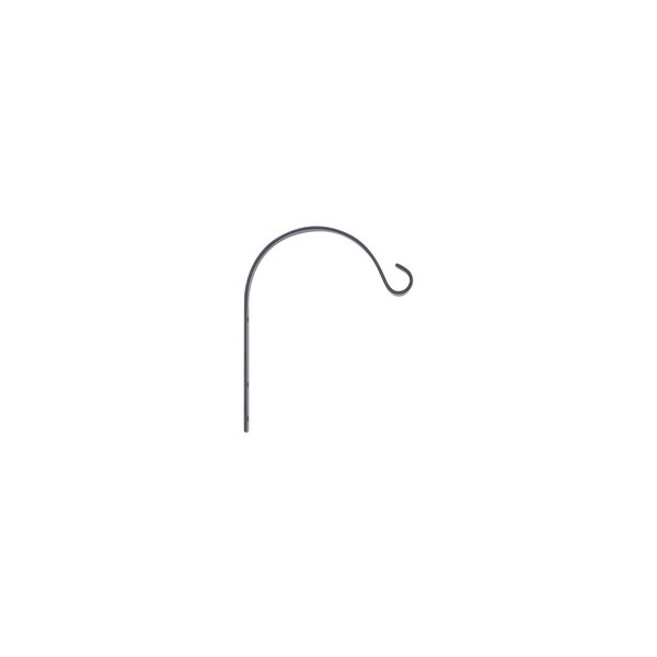 Green Thumb Hanging Plant Bracket, Curved, Black Steel, 6-In. - 85061DGT