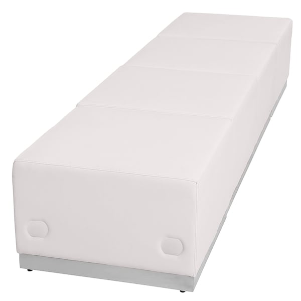 Flash Furniture 4 pcs. Living Room Set, 25-1/4" to 25-1/2" x 16", Upholstery Color: White - ZB-803-540-SET-WH-GG