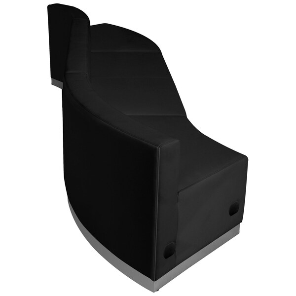 Flash Furniture 3 pcs. Living Room Set, 25-1/4" to 41-1/2" x 27", Upholstery Color: Black - ZB-803-850-SET-BK-GG