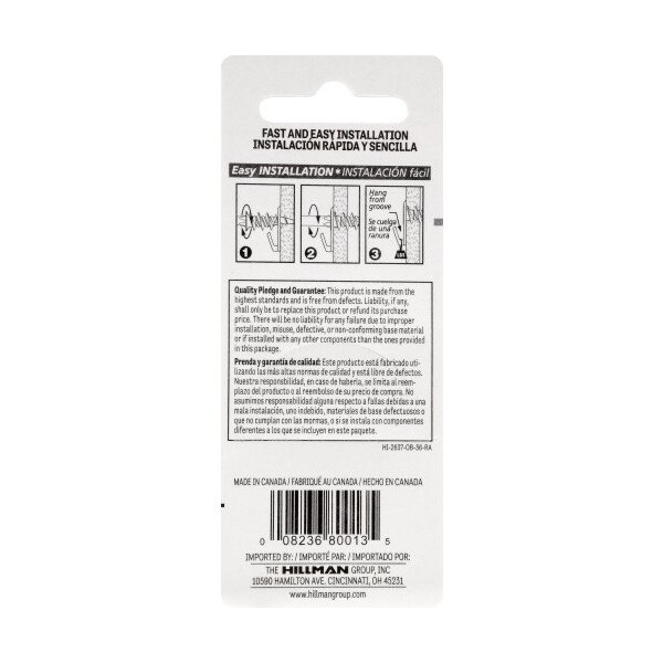 Hillman HILLMAN WallDriller White Drywall Picture Hanger 35 lb 4 pk - 122401