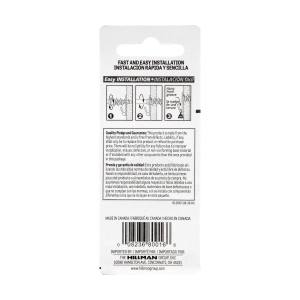 Hillman HILLMAN White Drywall Picture Hook 50 lb 2 pk - 122404