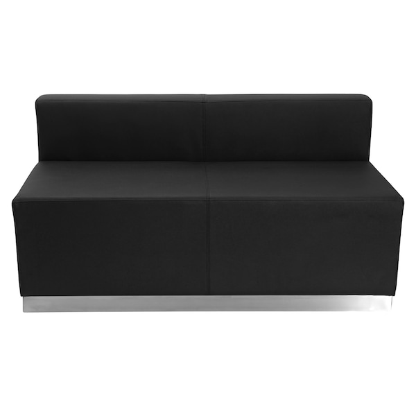 Flash Furniture 8 pcs. Living Room Set, 25-1/4" to 129" x 27", Upholstery Color: Black - ZB-803-530-SET-BK-GG