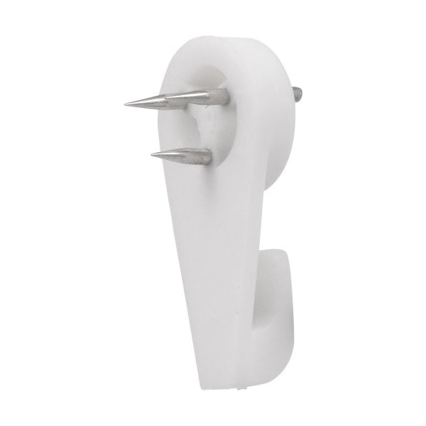 Hillman HILLMAN Plastic Coated White Hardwall Hanging Hooks 15 lb 5 pk - 121121