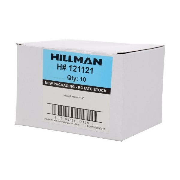 Hillman HILLMAN Plastic Coated White Hardwall Hanging Hooks 15 lb 5 pk - 121121