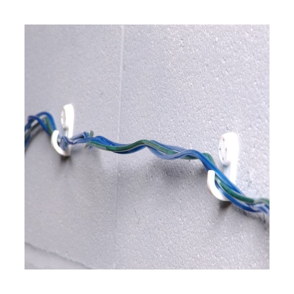 Hillman HILLMAN Plastic Coated White Hardwall Hanging Hooks 15 lb 5 pk - 121121
