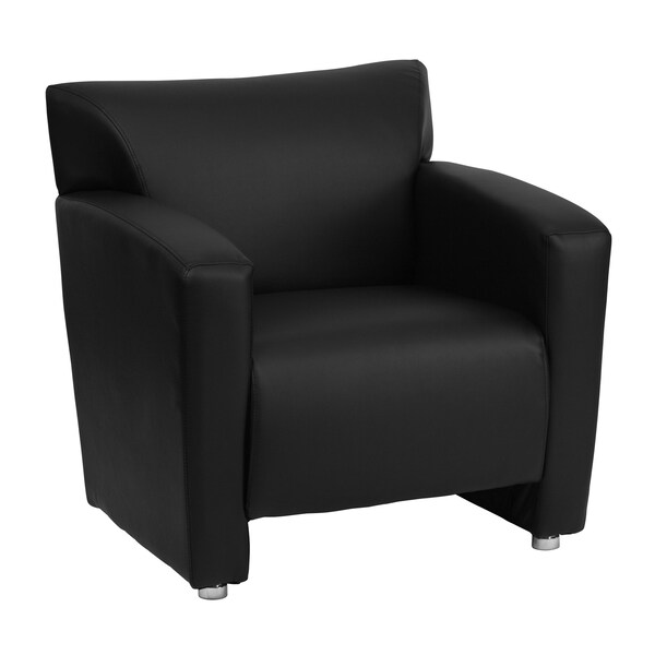 Flash Furniture Living Room Set, 30" x 31-1/4", Upholstery Color: Black - 222-SET-BK-GG