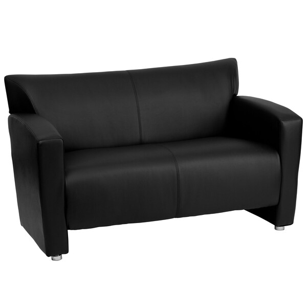 Flash Furniture Living Room Set, 30" x 31-1/4", Upholstery Color: Black - 222-SET-BK-GG