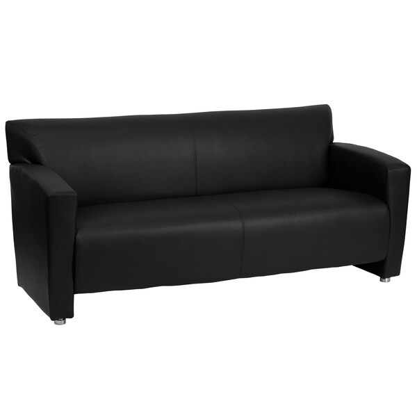 Flash Furniture Living Room Set, 30" x 31-1/4", Upholstery Color: Black - 222-SET-BK-GG
