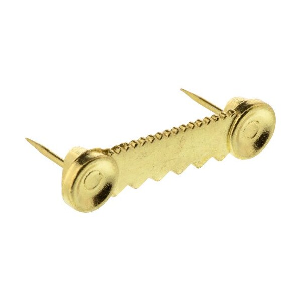 Hillman HILLMAN Gilt Sawtooth Picture Hanger 2 pk - 121135