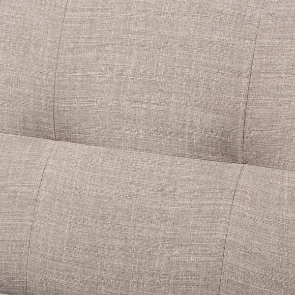 Baxton Studio Bianca Walnut Wood Light Grey Tufted Livingroom Sofa Set - 140-7548-7549-7550-7551