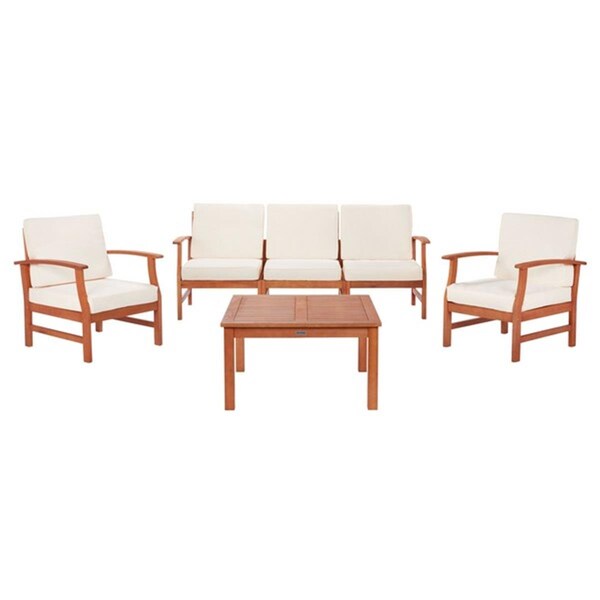 Safavieh Parcer Living Set; Natural & Beige - PAT7069A