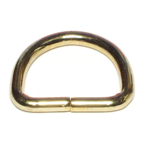 Midwest Fastener 1/8" x 1" Brass D-Rings 15PK - 68631