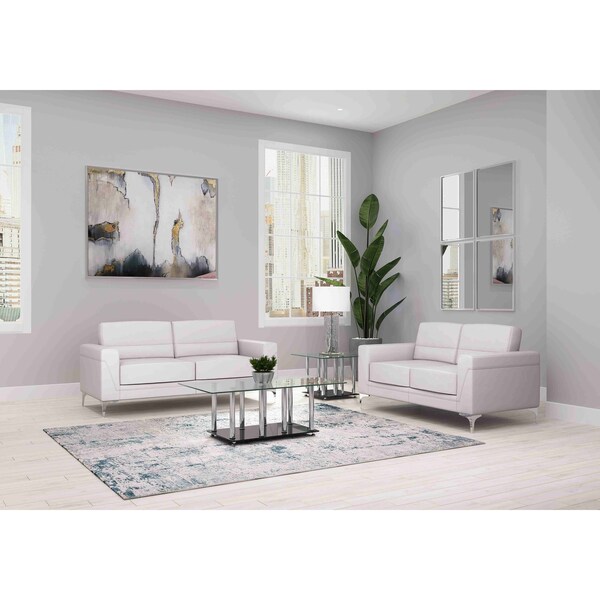 Global Furniture Usa Contemporary PVC U6109 Light Grey S/Ls/Ch - 3075