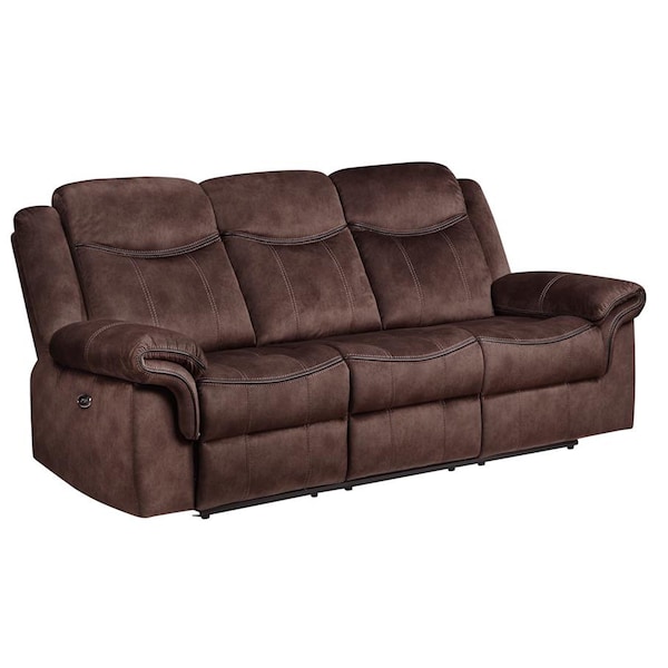 Global Furniture Usa Domino Coffee Power Reclining Sofa/Power Console Reclining Loveseat With Power Switch - 4547